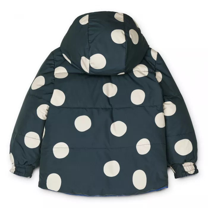 Jacheta de iarna reversibila cu umplutura din puf de gasca - Paloma - Mega Dot/Midnight Navy - Liewood Jacheta de iarna reversibila cu umplutura din puf de gasca - Paloma - Mega Dot/Midnight Navy - Liewood