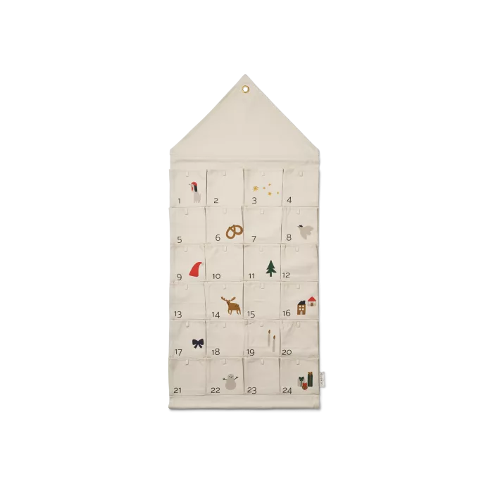 Calendar de Advent din bumbac organic - Babbo - Holiday/Sandy Mix - Liewood