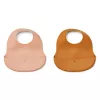 Set 2 bavete din silicon - Ember - Tuscany Rose/Mustard Mix - Liewood Set 2 bavete din silicon - Ember - Tuscany Rose/Mustard Mix - Liewood