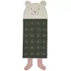 Calendar de Advent din bumbac organic - Klaus - Mr.bear/Hunter Green Multi Mix - Liewood