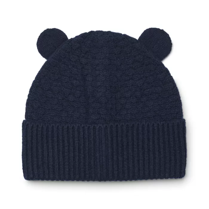 Caciula beanie din lana merinos Miller - Classic Navy - Liewood