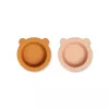 Set 2 boluri din silicon cu ventuza Peony - Mustard/Tuscany Rose Mix - Liewood Set 2 boluri din silicon cu ventuza Peony - Mustard/Tuscany Rose Mix - Liewood