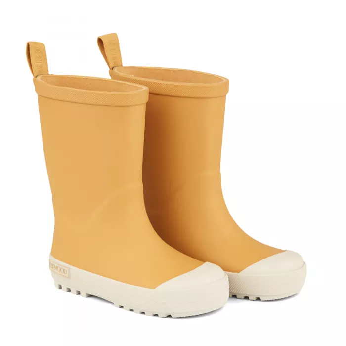 Cizme de ploaie din cauciuc natural River - Yellow Mellow Multi Mix - Liewood Cizme de ploaie din cauciuc natural River - Yellow Mellow Multi Mix - Liewood