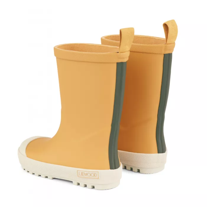 Cizme de ploaie din cauciuc natural River - Yellow Mellow Multi Mix - Liewood Cizme de ploaie din cauciuc natural River - Yellow Mellow Multi Mix - Liewood