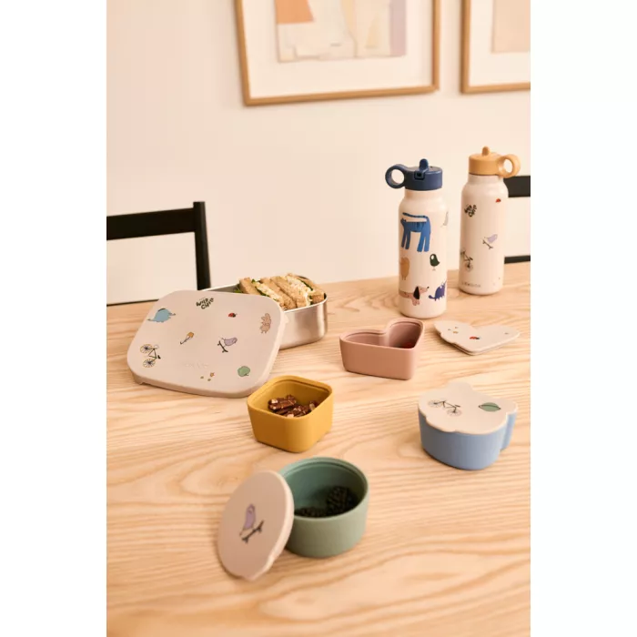 Caserola din silicon pentru gustari TOTO - set 4 bucati - TAMTAM / SANDY - Liewood