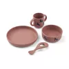 Set din silicon pentru masa copilului - Vivi - Horses/Dark Rosetta - Liewood