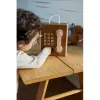 Telefon din lemn cu fise - Rufus - Oat/Sandy Mix - Liewood Telefon din lemn cu fise - Rufus - Oat/Sandy Mix - Liewood