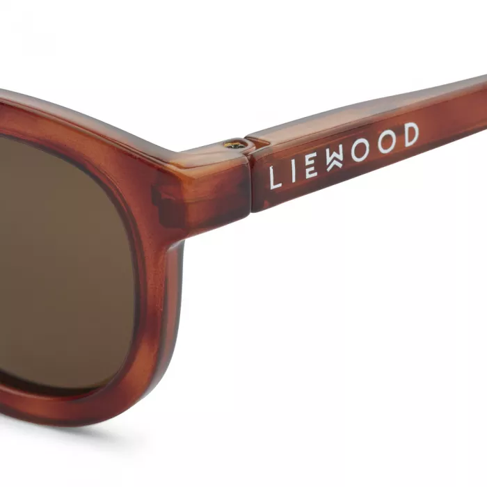 Ochelari de soare cu lentile polarizate pentru copii - Ruben - Light Tortoise/Shiny - Liewood