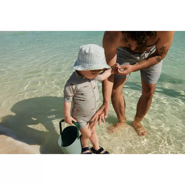 Costum de baie intreg cu factor de protectie UV 40+ pentru copii - Max - Peach/Sea Shell - Liewood