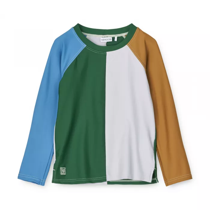 Bluza cu maneca lunga cu protectie UV 50+ - Noah - Garden Green Multi Mix - Liewood Bluza cu maneca lunga cu protectie UV 50+ - Noah - Garden Green Multi Mix - Liewood