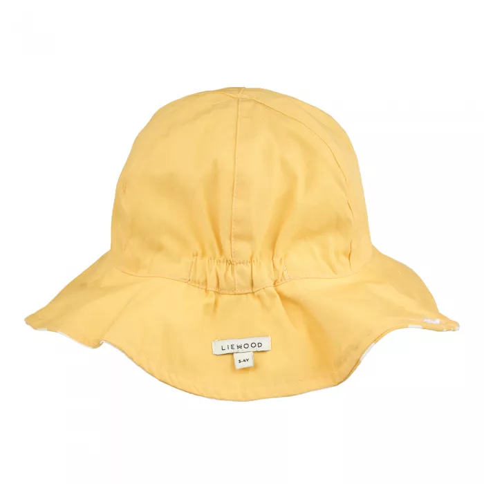Palarie de soare reversibila - Amelia - Flower / Lemon yellow - Liewood