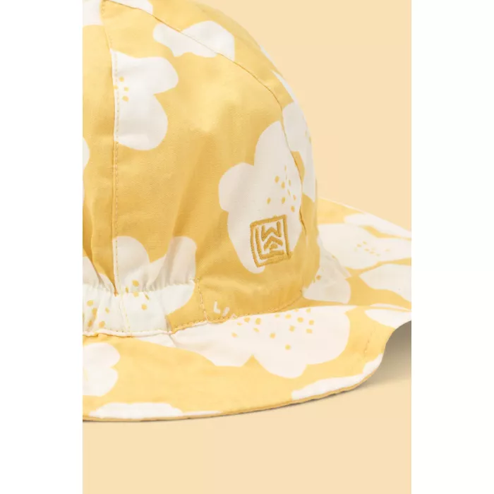 Palarie de soare reversibila - Amelia - Flower / Lemon yellow - Liewood