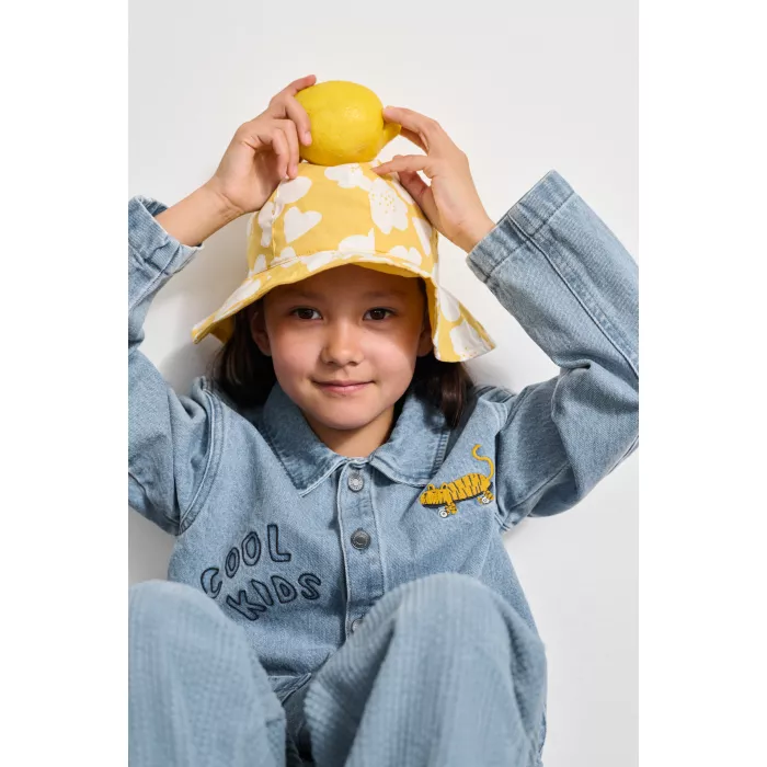 Palarie de soare reversibila - Amelia - Flower / Lemon yellow - Liewood
