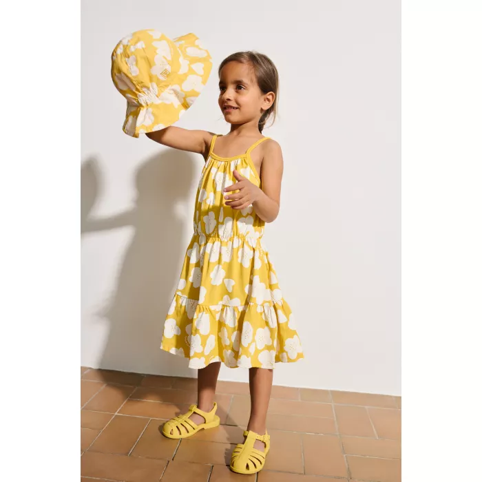Palarie de soare reversibila - Amelia - Flower / Lemon yellow - Liewood