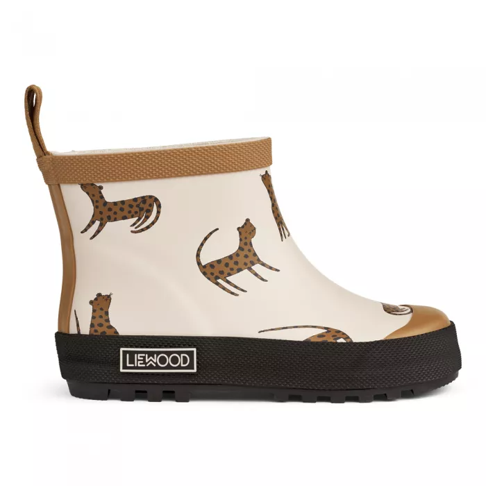 Cizme scurte din cauciuc natural - Tekla - Leopard/Sandy - Liewood