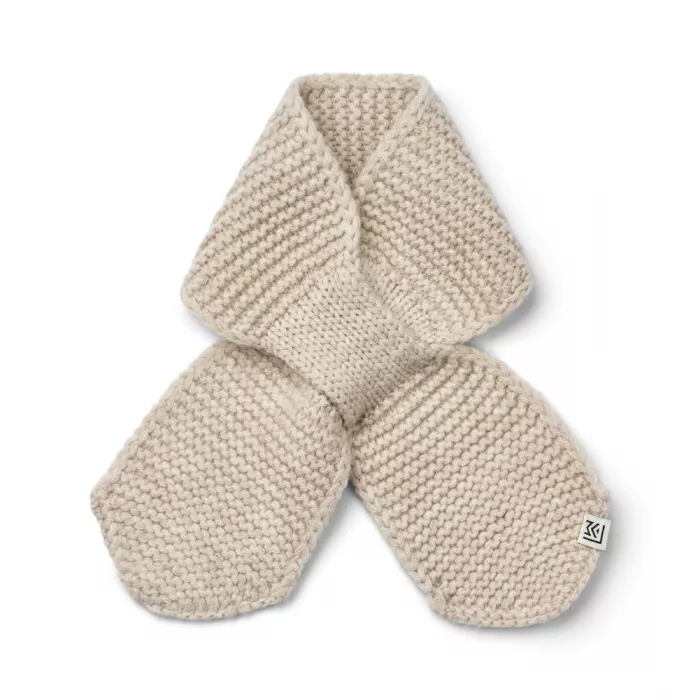 Fular Freddy din tricot de bumbac organic - Sandy melange - Liewood