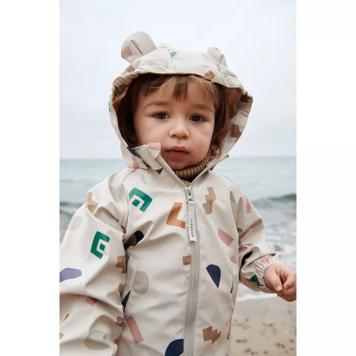 Costum impermeabil pentru ploaie - Melodi - Peach / Sandy - Liewood