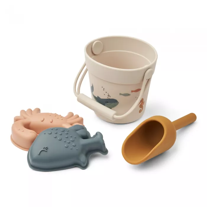Jucarii pentru plaja din silicon - Sea creature / Sandy - Mini - Liewood