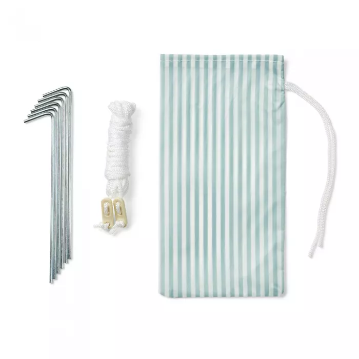 Cort pentru plaja pop-up Bjork - Printed Stripe Ice blue/ Creme de la creme - Liewood