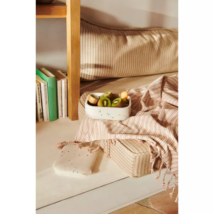 Caserola compartimentata din silicon Elinda - Dog / Sandy - Liewood