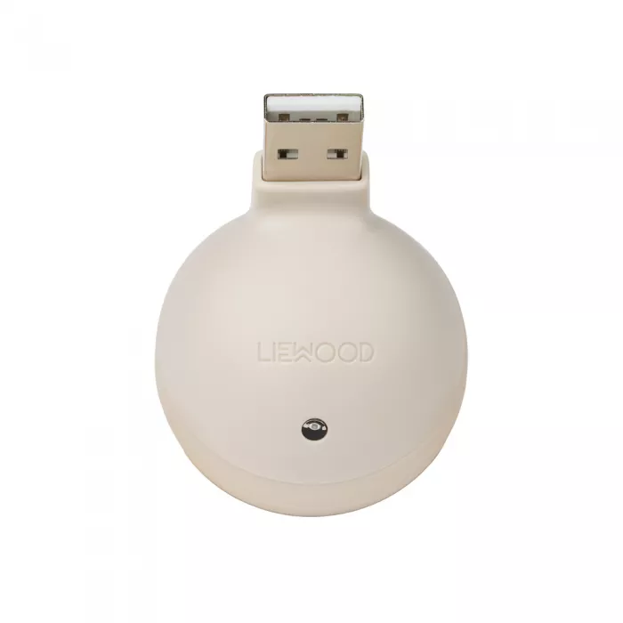 Lampa de veghe din silicon cu LED si priza Annabelle - Sandy - Liewood