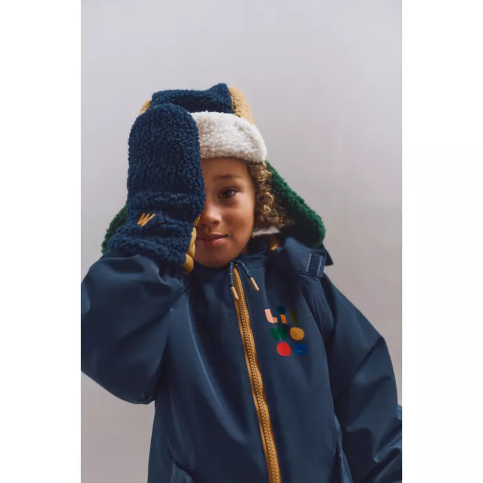 Caciula de iarna pentru copii - Bravo - Classic navy multi mix - Liewood