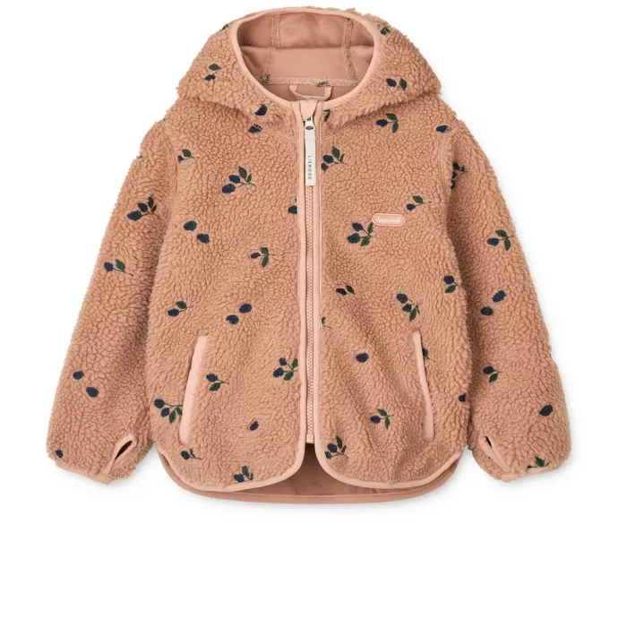 Jacheta pentru copii - Mara - Berry / Pale tuscany / Embroidery - Liewood