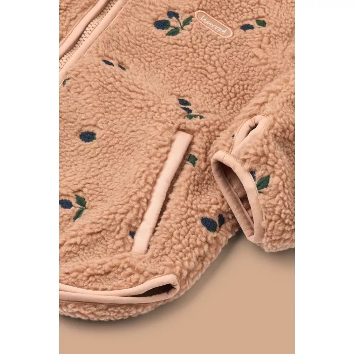 Jacheta pentru copii - Mara - Berry / Pale tuscany / Embroidery - Liewood