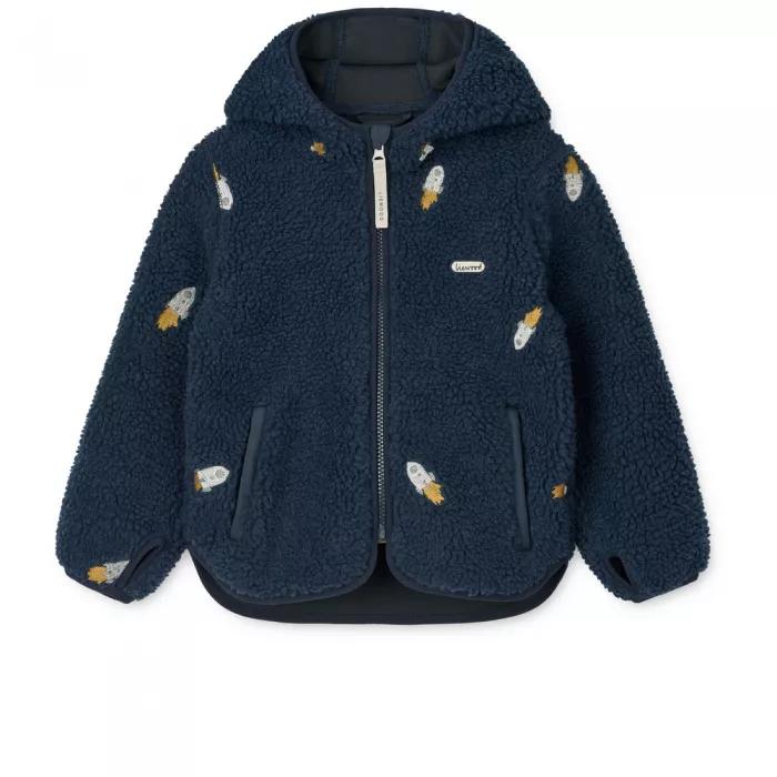 Jacheta pentru copii - Mara - Rocket / Classic navy / Embroidery - Liewood