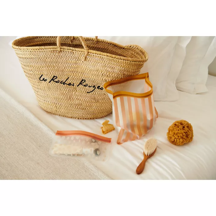 Punga reutilizabila pentru calatorie - set 4 bucati - Clive - Peach / Sea shell - Liewood