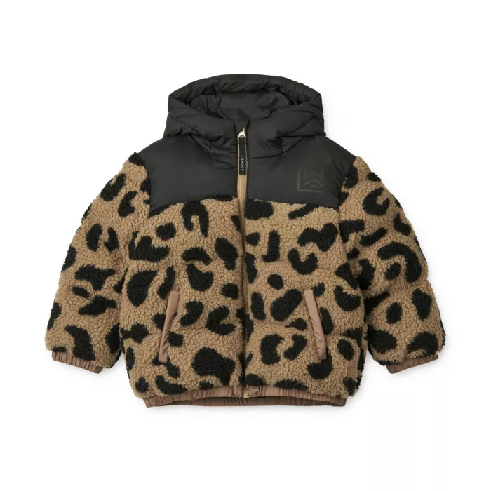 Jacheta puffer pentru copii - Niko Pile - Mega leo / Oat mix - Liewood