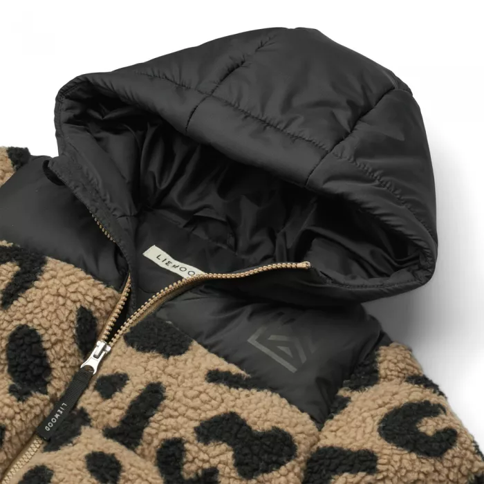 Jacheta puffer pentru copii - Niko Pile - Mega leo / Oat mix - Liewood