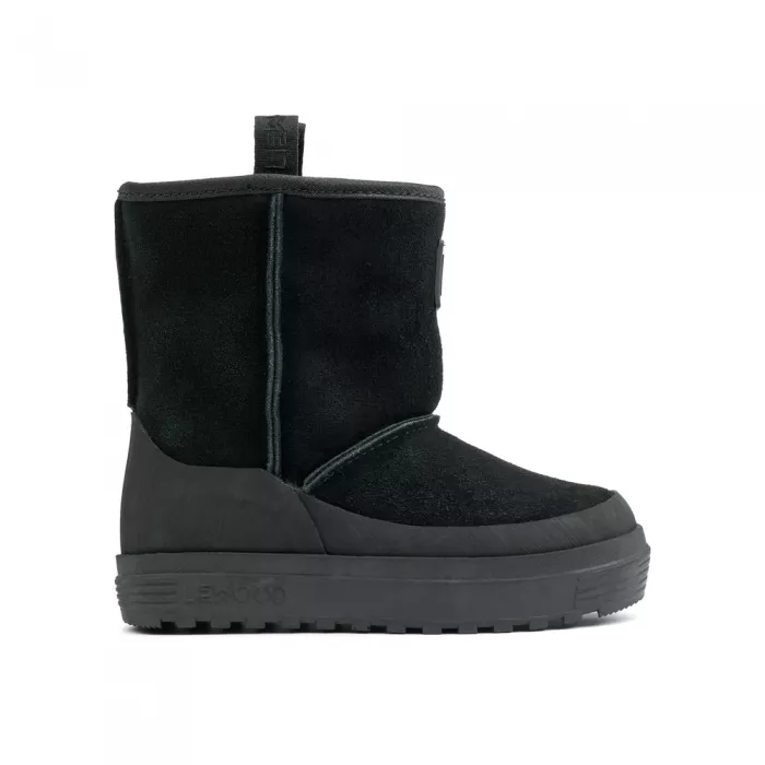 Cizme de piele intoarsa cu captuseala de lana - Mattie - Black - Liewood