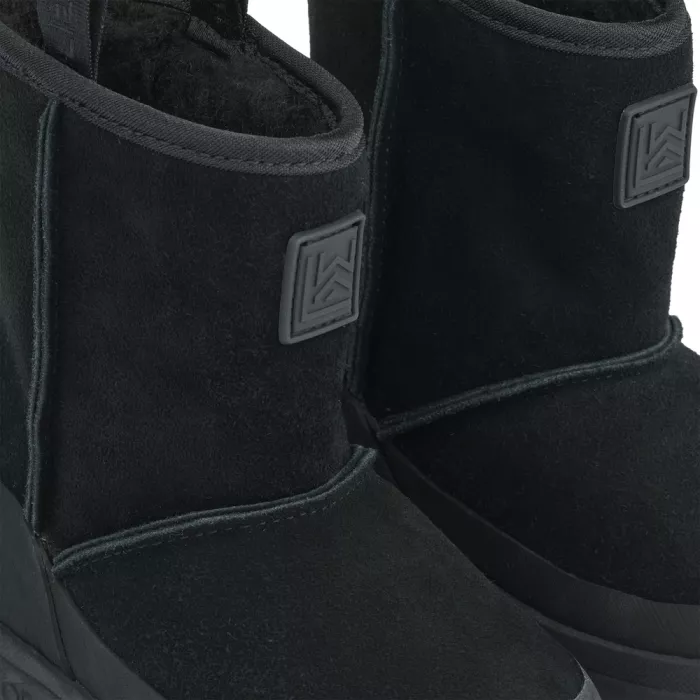 Cizme de piele intoarsa cu captuseala de lana - Mattie - Black - Liewood