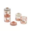 Recipiente stivuibile pentru mancarea bebelusulu Dominique - Peach / Sea shell - Liewood