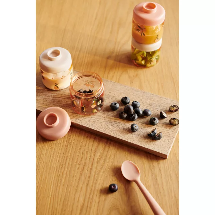 Recipiente stivuibile pentru mancarea bebelusulu Dominique - Peach / Sea shell - Liewood