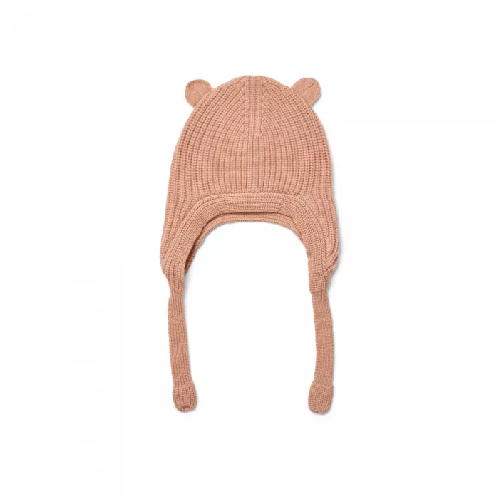 Caciulita cu snur din mix bumbac organic si Lana - Aviana - Tuscany rose / Pale tuscany - Liewood