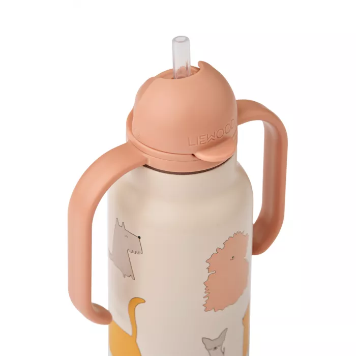 Sticla din otel inoxidabil - 250 ml - Kimmie - Cats and Dogs / Sandy - Liewood