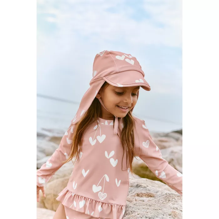 Costum de baie cu doua piese cu maneca lunga Dagny - Sweethearts / Pale tuscany - Liewood