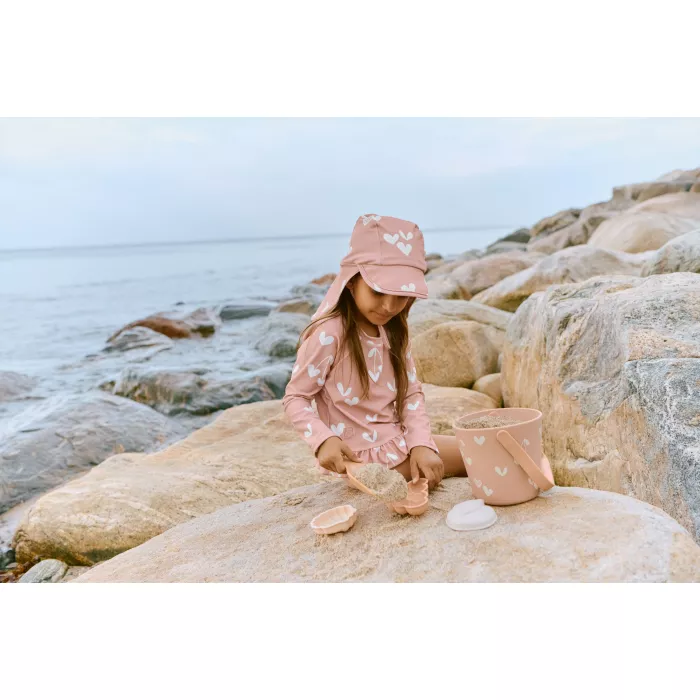 Costum de baie cu doua piese cu maneca lunga Dagny - Sweethearts / Pale tuscany - Liewood