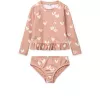 Costum de baie cu doua piese cu maneca lunga Dagny - Sweethearts / Pale tuscany - Liewood