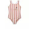 Costum de baie intreg Suna - Coral blush / creme de la creme stripe - Liewood
