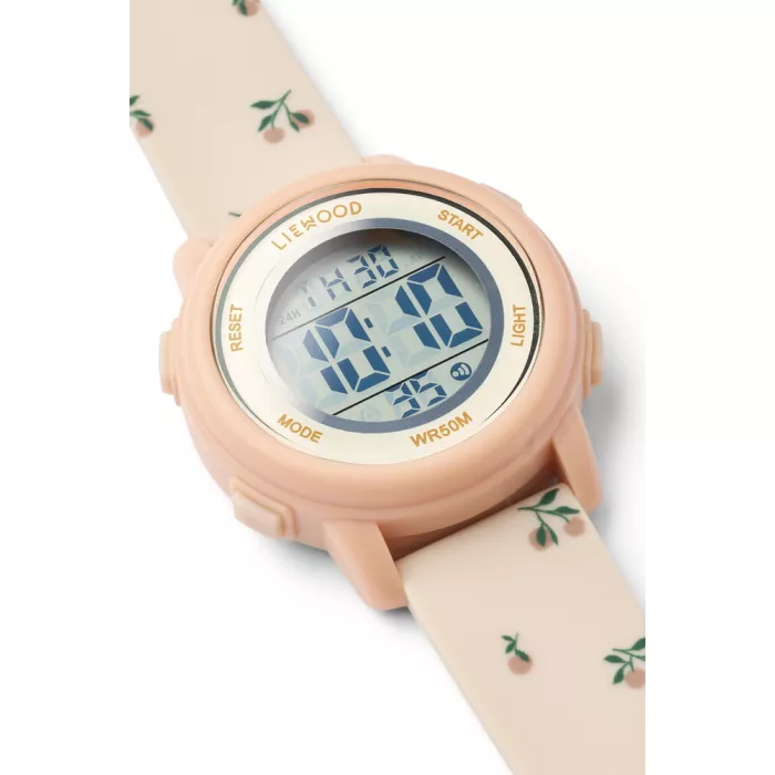 Ceas mecanic pentru copii - Sussi - Peach / Sea shell - Liewood