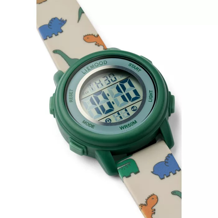 Ceas mecanic pentru copii - Sussi - Dinosaurs / Mist - Liewood
