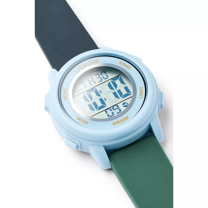 Ceas mecanic pentru copii - Sussi - Classic navy multi mix - Liewood