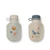 Recipient din silicon pentru smoothie Lizzie - Set 2 buc - Sea creature / Sandy - Liewood