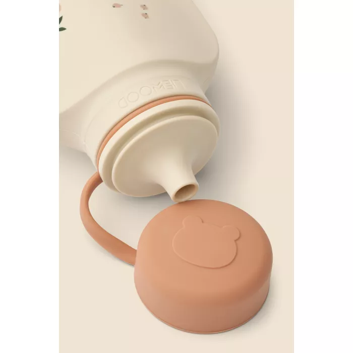 Recipient din silicon pentru smoothie Lizzie - Set 2 buc - Peach / Sea shell - Liewood