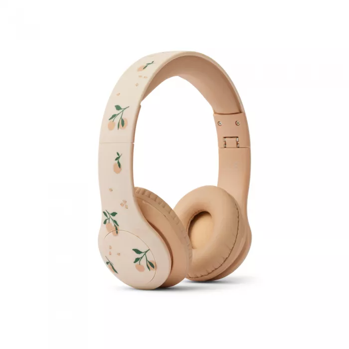 Casti audio wireless pentru copii Quinn - Peach / Sea shell - Liewood
