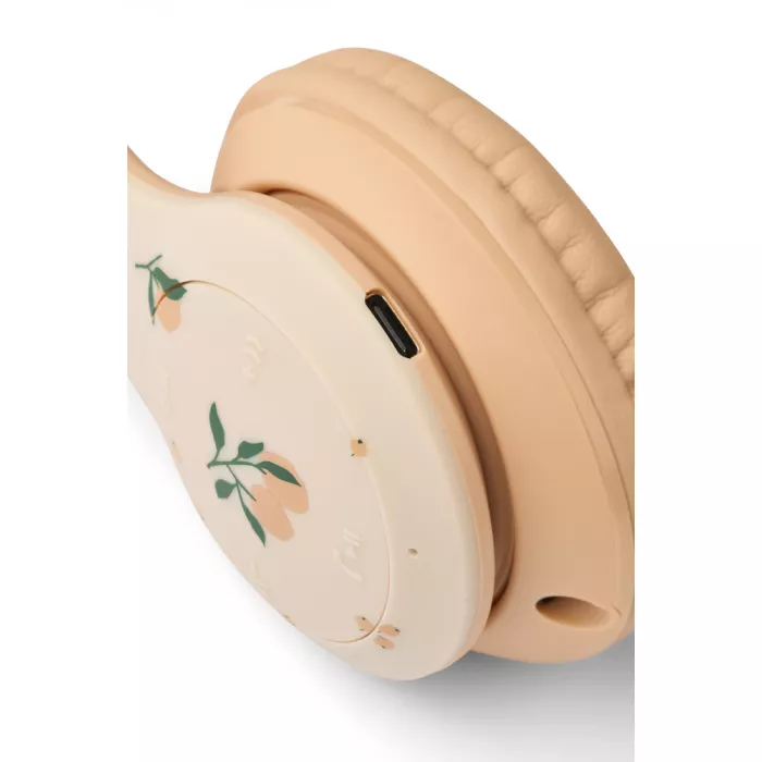 Casti audio wireless pentru copii Quinn - Peach / Sea shell - Liewood