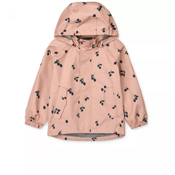 Costum impermeabil pentru ploaie - Pedia - Berry / Pale tuscany / Embroidery - Liewood
